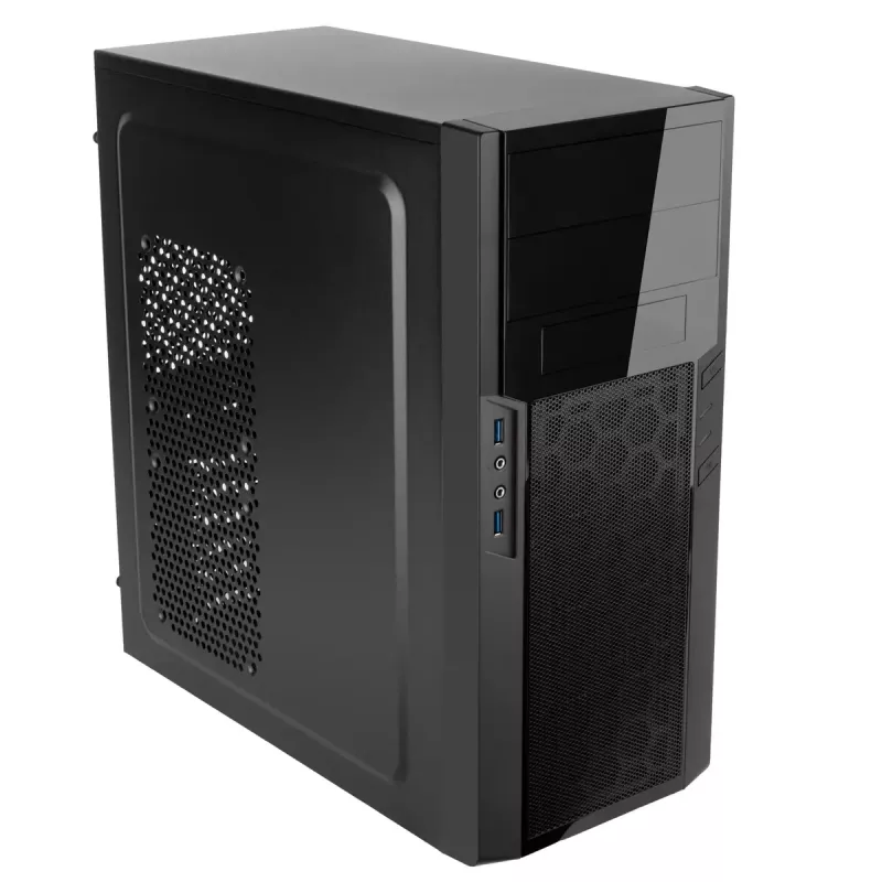 PC korpusas Sidabrinėstone PS13 Mini Tower juodas