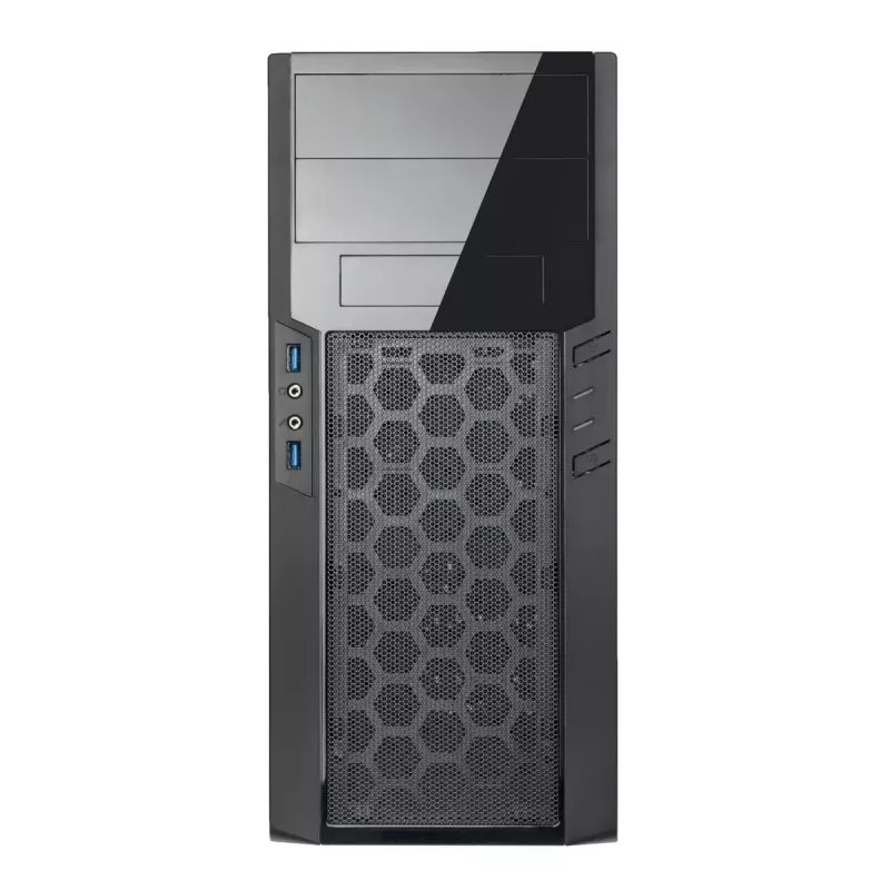 PC korpusas Sidabrinėstone PS13 Mini Tower juodas