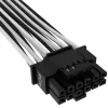 CORSAIR Premium Individualiai Įvilktas 12+4 kontaktų Pci-e Gen 5 12vhpwr 600 W Kabelis 4 Tipas Juoda/Balta