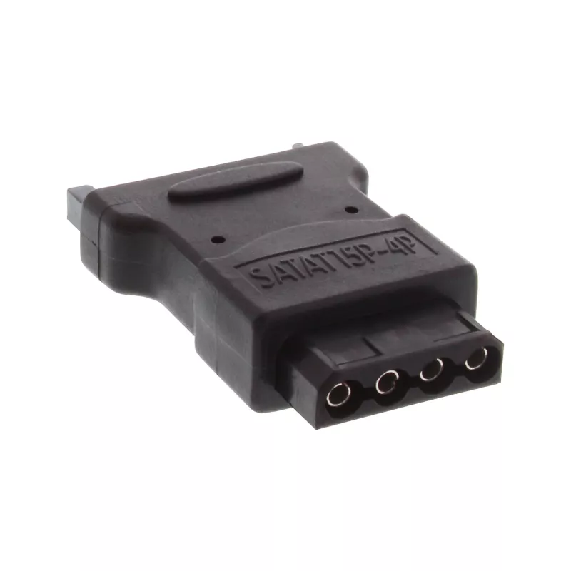 InLine SATA maitinimo adapteris 1 Molex 4 kontaktų kištukas / 15 kontaktų SATA lizdas
