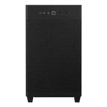 PC korpusas ASUS Prime AP201 MicroATX Mini Tower Juoda — palaiko microATX, maks. GPU 338 mm, procesoriaus aušintuvo aukštis 170 mm, 3x 3,5 colio nišos, USB-A 2x, USB-C 1x