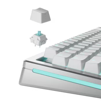 Klaviatūros jungikliai GLORIOUS Lynx Linear Mechanical Switches — 36 vnt., polikarbonatas, žydros spalvos permatomi