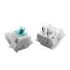 Klaviatūros jungikliai GLORIOUS Lynx Linear Mechanical Switches — 36 vnt., polikarbonatas, žydros spalvos permatomi