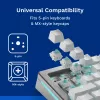 Klaviatūros jungikliai GLORIOUS Lynx Linear Mechanical Switches — 36 vnt., polikarbonatas, žydros spalvos permatomi