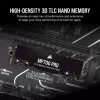 SSD diskas 2TB CORSAIR M.2 PCI-E NVMe Gen5 MP700 PRO mažmeninė pakuotė