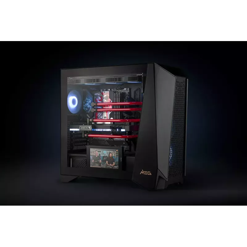 Ekranas EKWB EK-Quantum Lumen 7 col. LCD, aliuminis, juodas, 192×112×16,1 mm