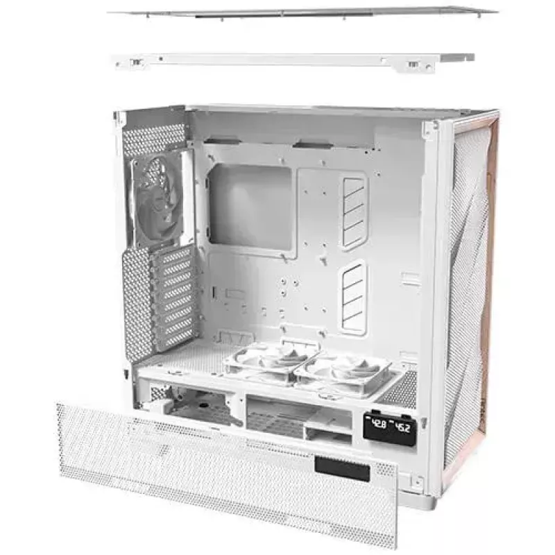 Kompiuterio korpusas Antec FLUX PRO White EUV Full Tower baltas