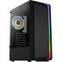 PC korpusas AEROCOOL Bionic Midi Tower — ATX, grūdintas stiklas, 3,5 inch x2 / 2,5 inch x4 lizdai, iki 297 mm GPU, 158 mm CPU aušintuvas, mėlynas LED