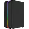 PC korpusas AEROCOOL Bionic Midi Tower — ATX, grūdintas stiklas, 3,5 inch x2 / 2,5 inch x4 lizdai, iki 297 mm GPU, 158 mm CPU aušintuvas, mėlynas LED