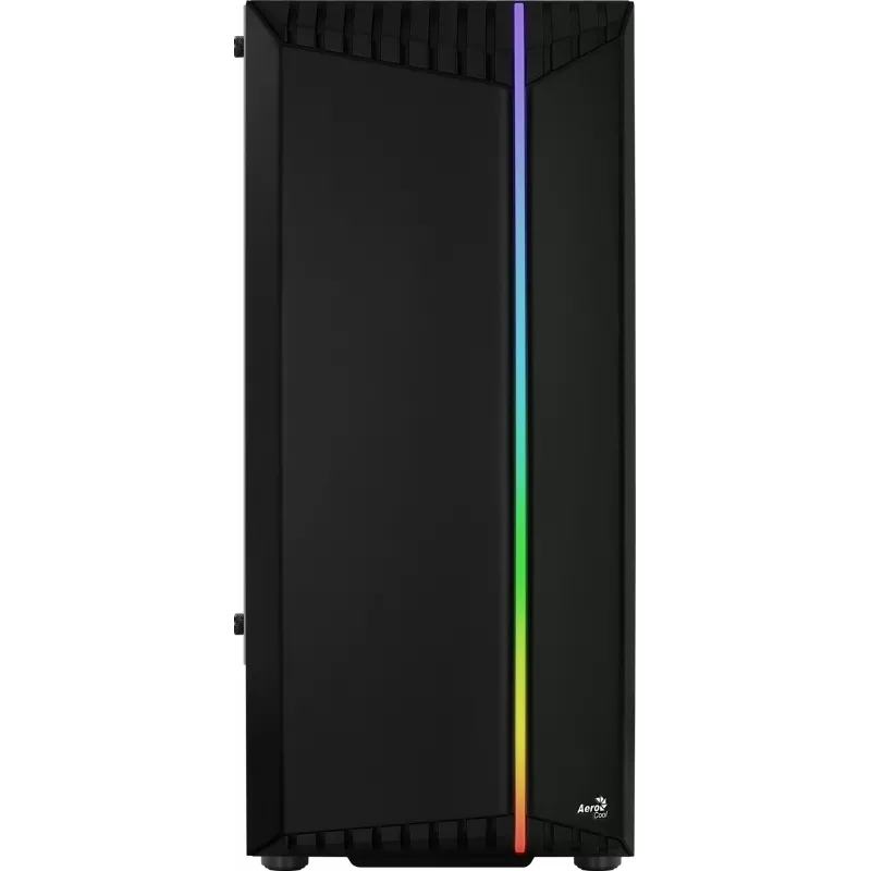 PC korpusas AEROCOOL Bionic Midi Tower — ATX, grūdintas stiklas, 3,5 inch x2 / 2,5 inch x4 lizdai, iki 297 mm GPU, 158 mm CPU aušintuvas, mėlynas LED