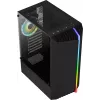 PC korpusas AEROCOOL Bionic Midi Tower — ATX, grūdintas stiklas, 3,5 inch x2 / 2,5 inch x4 lizdai, iki 297 mm GPU, 158 mm CPU aušintuvas, mėlynas LED