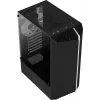 PC korpusas AEROCOOL Bionic Midi Tower — ATX, grūdintas stiklas, 3,5 inch x2 / 2,5 inch x4 lizdai, iki 297 mm GPU, 158 mm CPU aušintuvas, mėlynas LED