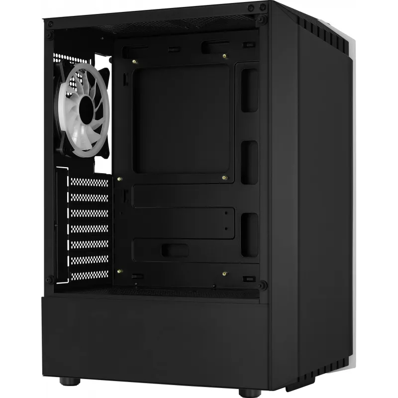 PC korpusas AEROCOOL Bionic Midi Tower — ATX, grūdintas stiklas, 3,5 inch x2 / 2,5 inch x4 lizdai, iki 297 mm GPU, 158 mm CPU aušintuvas, mėlynas LED