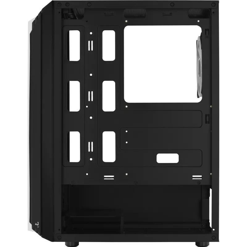 PC korpusas AEROCOOL Bionic Midi Tower — ATX, grūdintas stiklas, 3,5 inch x2 / 2,5 inch x4 lizdai, iki 297 mm GPU, 158 mm CPU aušintuvas, mėlynas LED