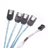 Kabelis Sidabrinėstone CPS05 0,5 m Mini-SAS SFF-8643 į SATA 7 kontaktų