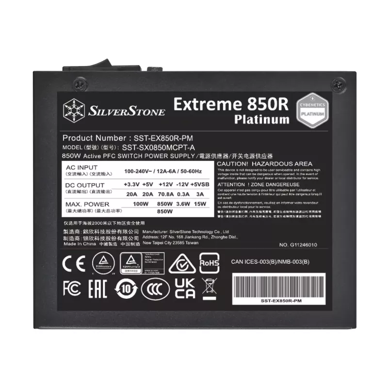 Maitinimo blokas Sidabrinėstone SST-EX850R-PM 850 W