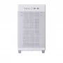 PC korpusas ASUS Prime AP201 MicroATX Mini Tower Baltas — palaiko microATX, iki 338 mm GPU, 3×3,5 colio + 1×2,5 colio diskų, USB-A 3.2 Gen1×2, USB-C 3.2 Gen2×1