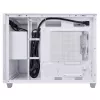 PC korpusas ASUS Prime AP201 MicroATX Mini Tower Baltas — palaiko microATX, iki 338 mm GPU, 3×3,5 colio + 1×2,5 colio diskų, USB-A 3.2 Gen1×2, USB-C 3.2 Gen2×1