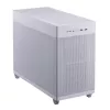 PC korpusas ASUS Prime AP201 MicroATX Mini Tower Baltas — palaiko microATX, iki 338 mm GPU, 3×3,5 colio + 1×2,5 colio diskų, USB-A 3.2 Gen1×2, USB-C 3.2 Gen2×1