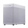 PC korpusas ASUS Prime AP201 MicroATX Mini Tower Baltas — palaiko microATX, iki 338 mm GPU, 3×3,5 colio + 1×2,5 colio diskų, USB-A 3.2 Gen1×2, USB-C 3.2 Gen2×1