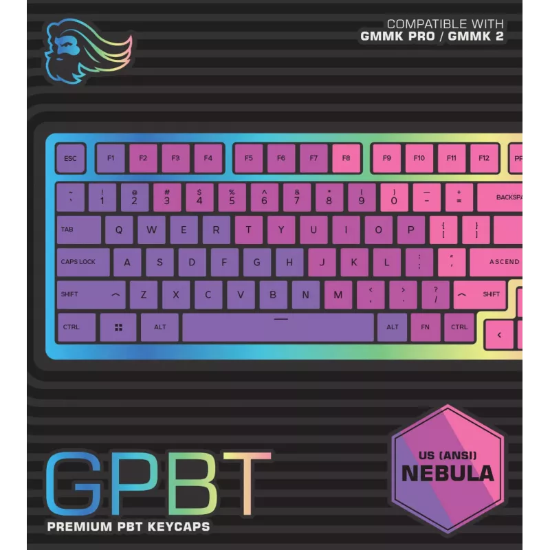 Glorious Gaming GPBT klaviatūros klavišų dangteliai