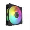 Korpuso ventiliatorius ASUS TUF Gaming TR120 ARGB, 120 mm, PWM, 1800–2200 RPM, 76,3 CFM, 2,75 mmH₂O, hidraulinis guolis, juodas