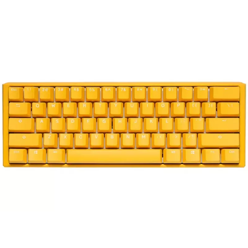 „Ducky One 3 Mini Geltona“ klaviatūra, žaidimų, USB, QWERTY US English