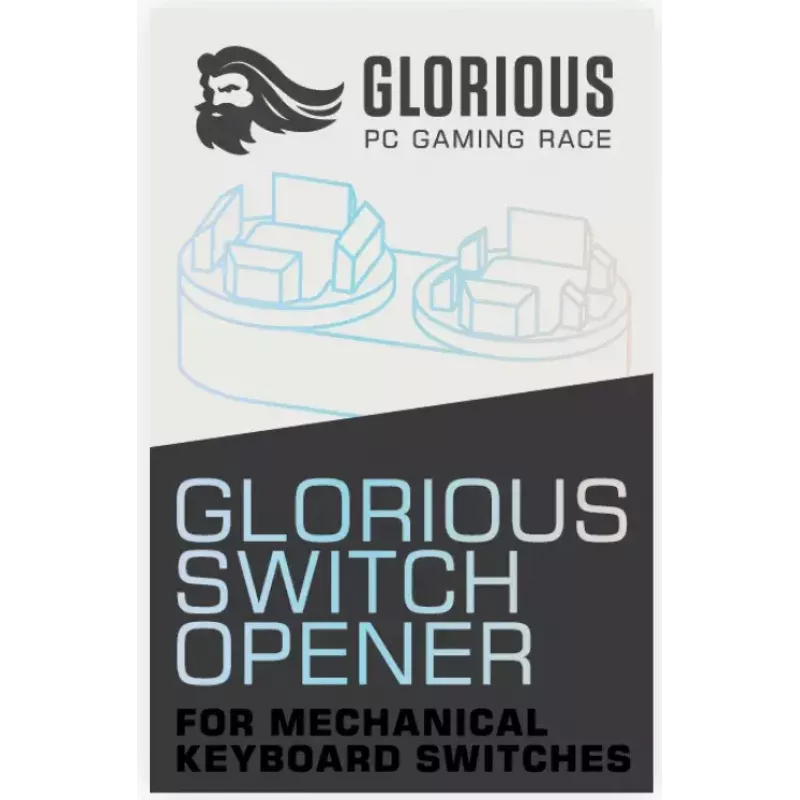 Klaviatūros jungiklių atidarytuvas Glorious PC Gaming Race GLO-ACC-SO ABS geltonas
