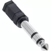 InLine garso adapteris 6,3 mm kištukas / 3,5 mm lizdas stereofoninis, 3,5 mm lizdas, moteriška 3,5 mm jungtis, juodas