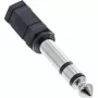 InLine garso adapteris 6,3 mm kištukas / 3,5 mm lizdas stereofoninis, 3,5 mm lizdas, moteriška 3,5 mm jungtis, juodas