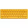 Ducky One 3 Geltona Mini klaviatūra, žaidimų, USB, mechaninė, RGB LED
