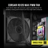 Ventiliatorius Corsair RS120 MAX 12 cm juodas 2000 aps./min. 4,2 mmH2O