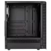 PC Midi Tower Kolink Observatory Lite — juoda, grūdintas stiklas, ATX/Micro-ITX, 3x120 mm priekyje, 1x120 mm gale, 190×400×440 mm