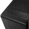 PC Midi Tower Kolink Observatory Lite — juoda, grūdintas stiklas, ATX/Micro-ITX, 3x120 mm priekyje, 1x120 mm gale, 190×400×440 mm