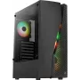Aerocool WAVEBKV3 ATX PC korpusas, grūdintas stiklas, 4xRGB ventiliatoriai, juodas