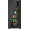 Aerocool WAVEBKV3 ATX PC korpusas, grūdintas stiklas, 4xRGB ventiliatoriai, juodas