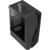 Aerocool WAVEBKV3 ATX PC korpusas, grūdintas stiklas, 4xRGB ventiliatoriai, juodas