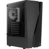 Aerocool WAVEBKV3 ATX PC korpusas, grūdintas stiklas, 4xRGB ventiliatoriai, juodas