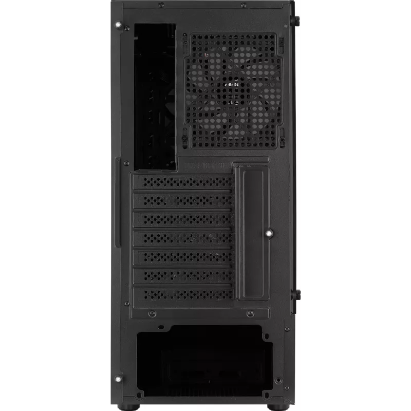 Aerocool WAVEBKV3 ATX PC korpusas, grūdintas stiklas, 4xRGB ventiliatoriai, juodas
