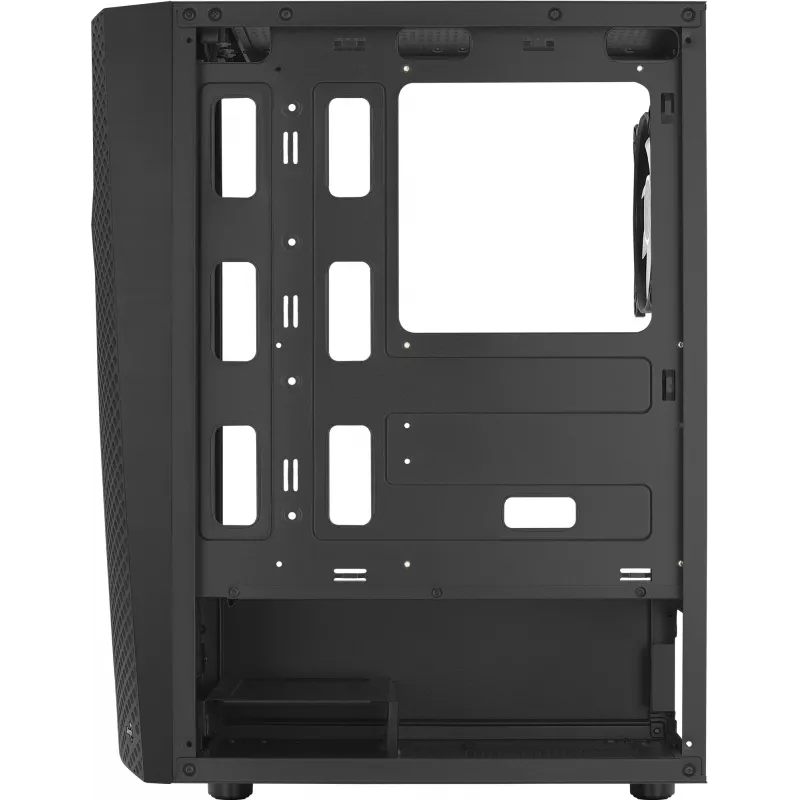Aerocool WAVEBKV3 ATX PC korpusas, grūdintas stiklas, 4xRGB ventiliatoriai, juodas