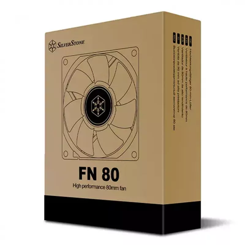 Ventiliatorius Sidabrinėstone FN80 8 cm Juodas 27,81 cfm 1,86 mmH2O