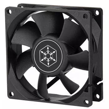 Ventiliatorius Silverstone FN80 8 cm Juodas 27,81 cfm 1,86 mmH2O