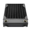 EXTREME XSPC RX240 dvigubo ventiliatoriaus radiatorius V3, žalvaris/varis, 240 mm, 2 ventiliatoriai, juodas