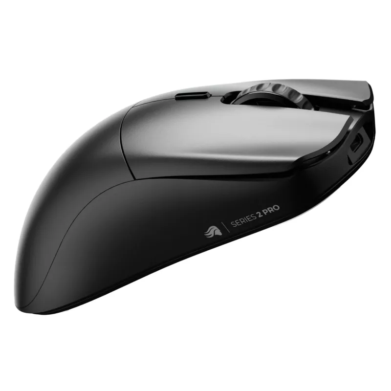 Belaidė žaidimų pelė GLORIOUS Series 2 PRO (dešiniarankiams) — 26 000 DPI, RF belaidė + USB‑C, 4K/8K Hz, 6 mygtukai, juoda