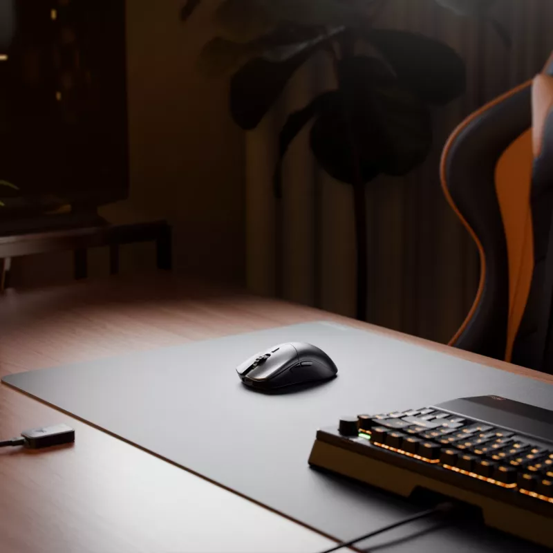 Belaidė žaidimų pelė GLORIOUS Series 2 PRO (dešiniarankiams) — 26 000 DPI, RF belaidė + USB‑C, 4K/8K Hz, 6 mygtukai, juoda