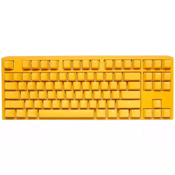 Ducky One 3 Geltona TKL klaviatūra, žaidimams, USB, vokiečių, mechaninė