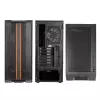 PC korpusas Kolink Inspire K12 ARGB Midi Tower — juodas su permatomu šonu, palaiko ATX/Micro ATX/ITX, 2x3,5 colio + 2x2,5 colio skyriai
