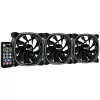 Aerocool ASTRO12PRO rinkinys 3 ventiliatoriai PC 12cm LED RGB antivibracinis nuotolinio valdymo