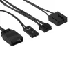 Aerocool ASTRO12PRO rinkinys 3 ventiliatoriai PC 12cm LED RGB antivibracinis nuotolinio valdymo
