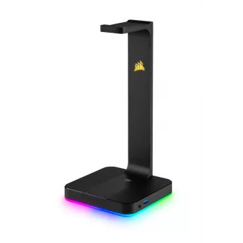 CORSAIR ausinių stovas - St100 RGB Premium - su stovu 7.1 erdvinis garsas - pritaikomas RGB apšvietimas